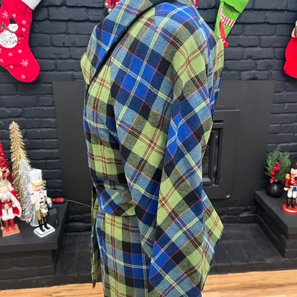 Pendleton vintage Made In USA Blazer Jacket 18 Multicolor Plaid Wool Long Sleeve - Picture 6 of 10